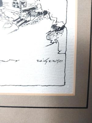 FRAMED SIGNED SKETCH