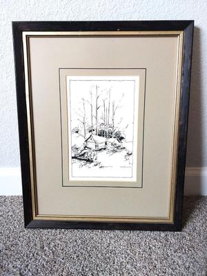 FRAMED SIGNED SKETCH