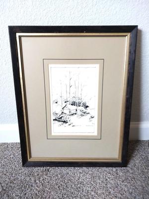 FRAMED SIGNED SKETCH
