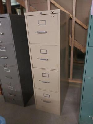 FOUR DRAWER METAL FILING CABINET