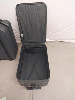 TWO ATLANTIC FOUR WHEELED SUITCASES