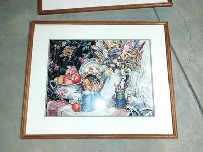 TWO FRAMED COLORFUL PICTURES