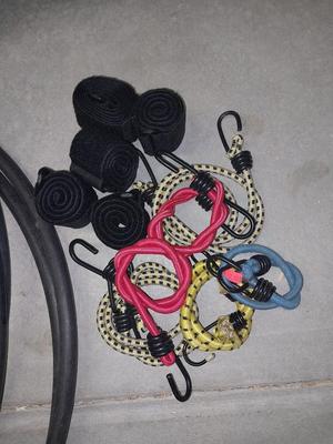 SOAKER HOSE-BUNGEE CORDS AND SCOTTS TURF BUILDER
