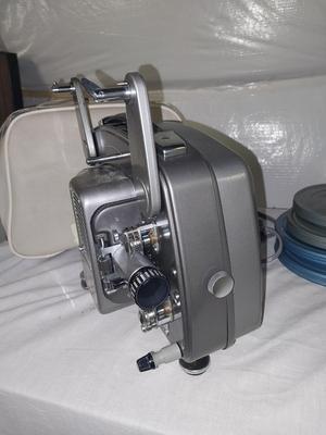 VINTAGE PORTABLE BOLEX 18-5 PROJECTOR WITH FILM IN CASES
