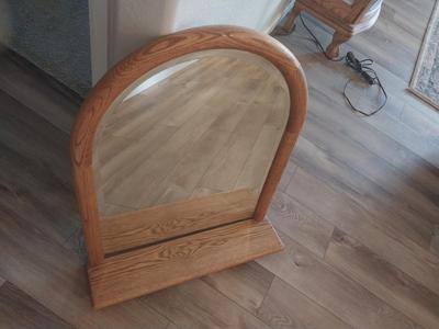 WOODEN MIRROR SHELF