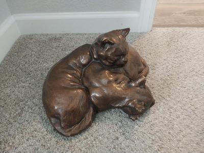 CERAMIC CAT DOORSTOP