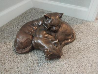 CERAMIC CAT DOORSTOP