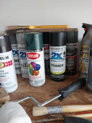 SPRAY PAINT AND PAINTING SUPPLIES