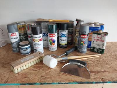 SPRAY PAINT AND PAINTING SUPPLIES
