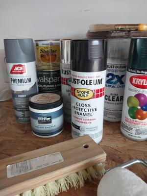 SPRAY PAINT AND PAINTING SUPPLIES