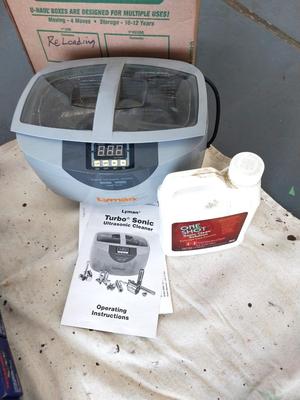 LYMAN TURBO SOINIC ULTRASONIC CLEANER AND ULTRASONIC CLEANER SOLUTION