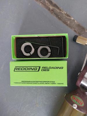 REDDING EQUIPTMENT AND RELOADING DIES
