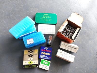 PRIMERS-HOLDERS AND BULLET LUBRICANT