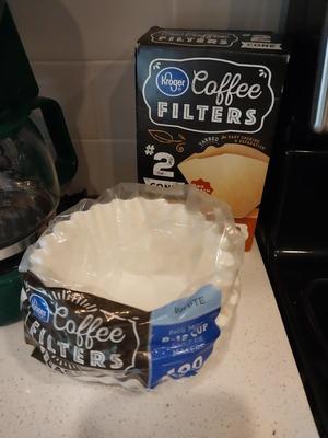 GEVALIA COFFEE MAKER AND COFFEE CUPS W/FILTERS