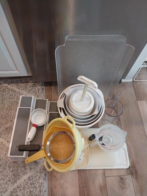 MIXING BOWLS-SIFTERS-MEASURING CUPS AND MORE
