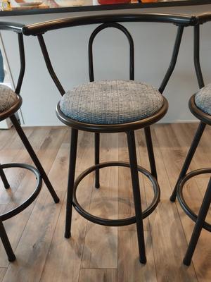 THREE MATCHING BAR STOOLS