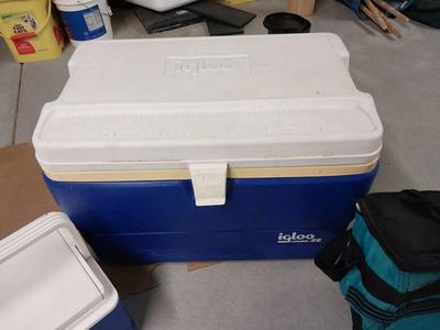 IGLOO COOLERS AND COOLER BAG