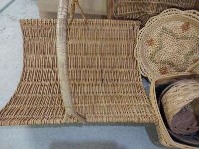 VARIETY OF WICKER BASKETS