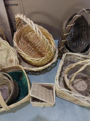 VARIETY OF WICKER BASKETS
