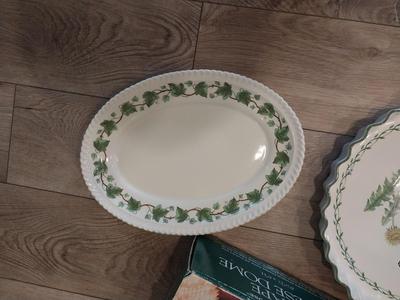 CHEESE DISH-PIE DISH AND PLATTER