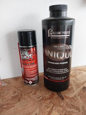 TWO WINCHESTER 9MM COMPONENTS -SMOKELESS POWDER AND CASE LUBE