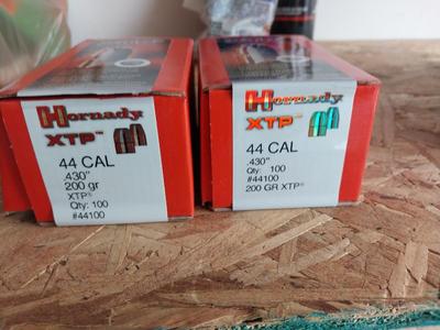 TWO BOXES HORNADY 44 CAL XTP