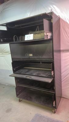 METAL STORAGE CABINET WITH DRAWERS