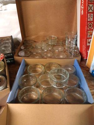 SMALL GLASS JARS