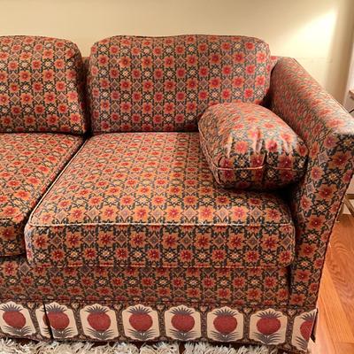 L714 Vintage Mid Century Henredon Three Cushion Sofa