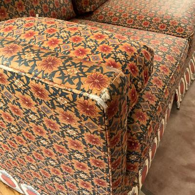 L714 Vintage Mid Century Henredon Three Cushion Sofa