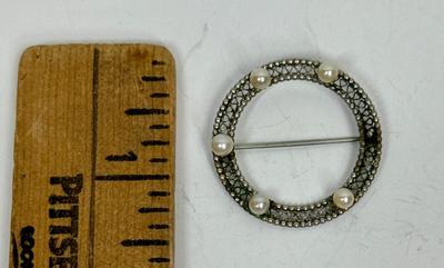 Sale Photo Thumbnail #270: Approx. 1.5" across, missing 1 pearl.