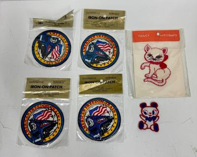 Sale Photo Thumbnail #47: 4 patches "American Freedom Train", 1 Cat and 1 Teddy Bear.