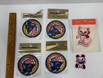 Sale Photo Thumbnail #48: 4 patches "American Freedom Train", 1 Cat and 1 Teddy Bear.
