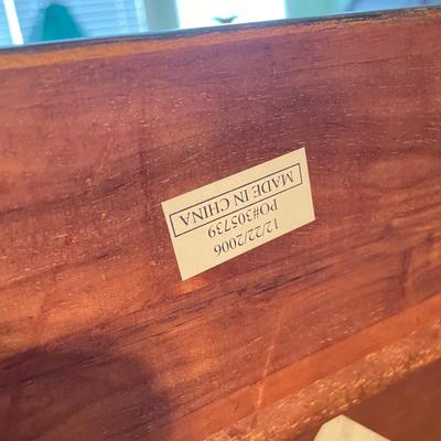 Wood and Metal End Table
