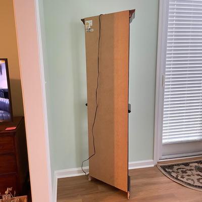 Cherry Lighted Curio Cabinet