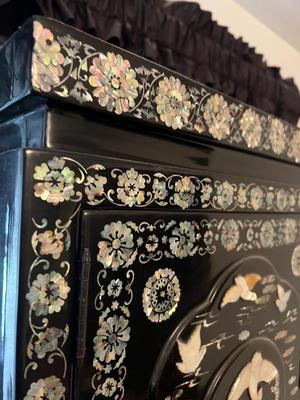 1970s Korean Cabinet has damaged and measurements pictured