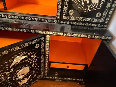 1970s Korean Cabinet has damaged and measurements pictured