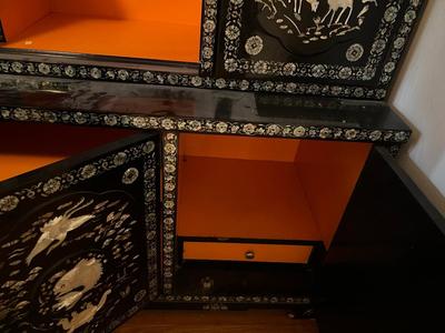 1970s Korean Cabinet has damaged and measurements pictured