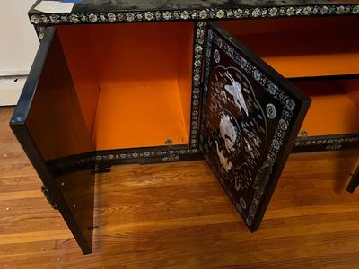 1970s Korean Cabinet has damaged and measurements pictured