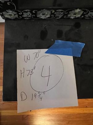 1970s Korean Cabinet has damaged and measurements pictured