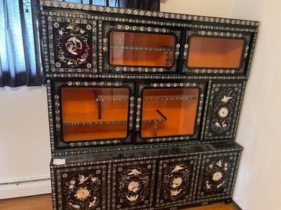 1970s Korean Cabinet has damaged and measurements pictured