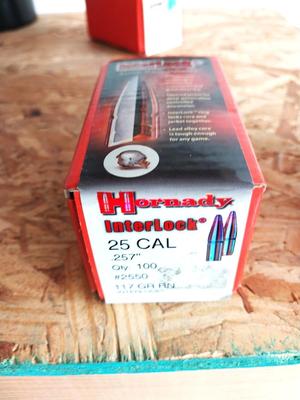 BOX OF HORNADY 25 CAL