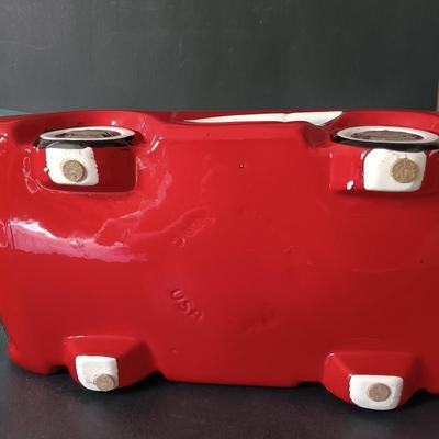 LOT 184: North American Ceramics Corvette Cookie Jar with 50th Anniversary Corvette Wall Clock