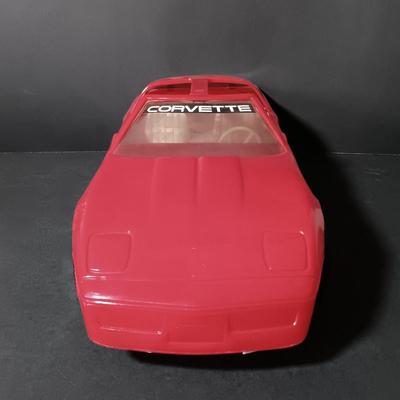 LOT 212: Gay Toys Inc. Pink and Red Fashion Doll Corvettes with Jeff Gordon 1:24 Scale Friction Powered Toy Car