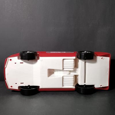 LOT 212: Gay Toys Inc. Pink and Red Fashion Doll Corvettes with Jeff Gordon 1:24 Scale Friction Powered Toy Car