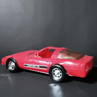 LOT 212: Gay Toys Inc. Pink and Red Fashion Doll Corvettes with Jeff Gordon 1:24 Scale Friction Powered Toy Car
