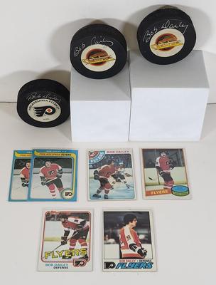 LOT 89: NHL Autograph Memorabilia Featuring Bob Dailey from the Philadelphia Flyers and Vancouver Canucks