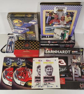 LOT 157: Multiple Nascar Memorabilia Items Including Autographs of Bobby Allison, Elliott Sadler and More