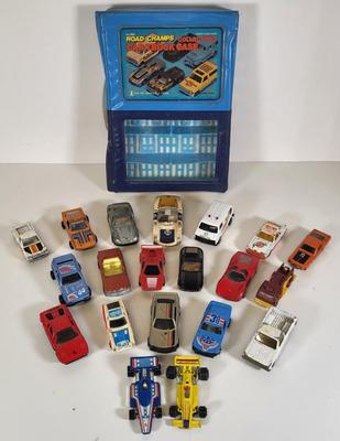 LOT 160: Vintage Toy Car and Carrying Case by Various Toy Manufacturers