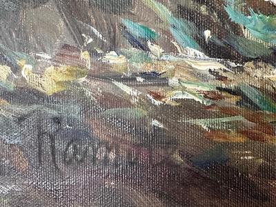 Ramore- Original Oil On Canvas Stylized Landscape